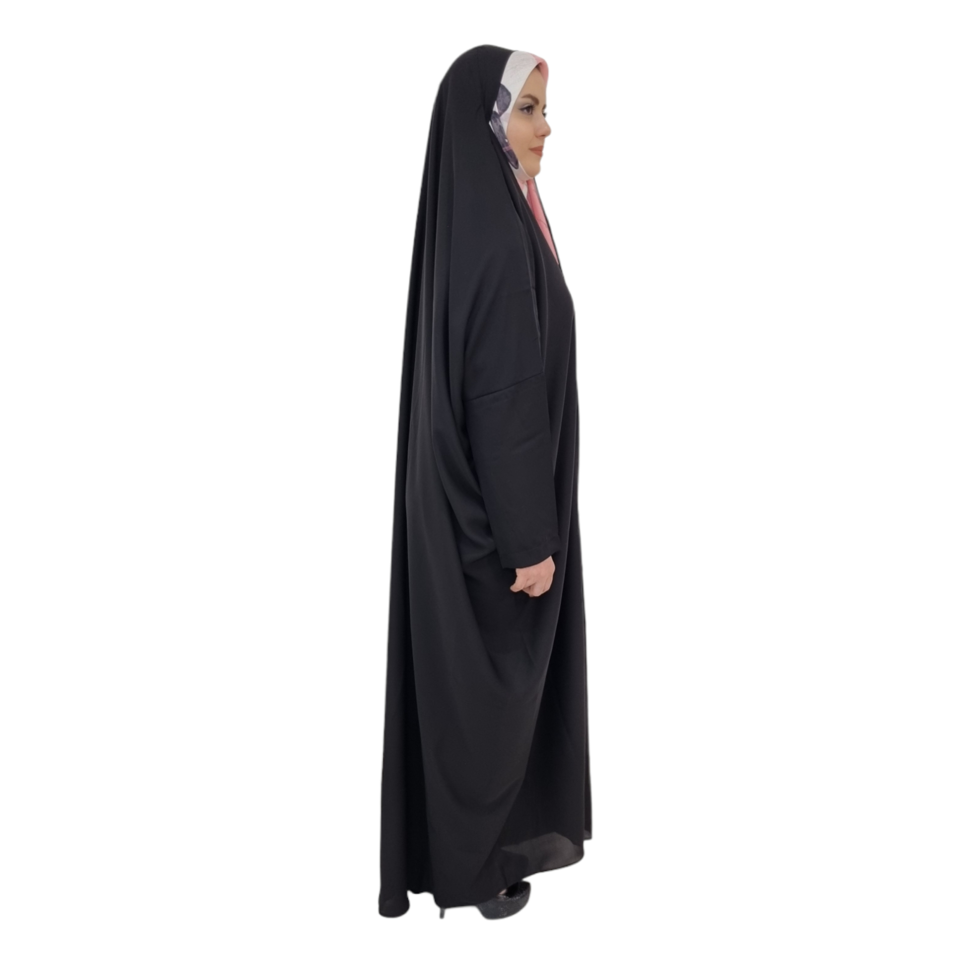 Sleeved Black Islamic Chador – Modest Women’s Abaya (Sahar)