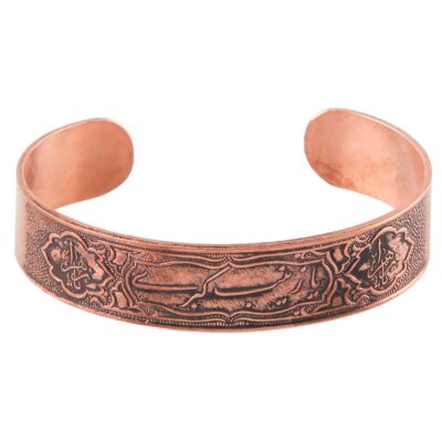 Islamic Copper Cuff Bracelet with Ya Zainab-e Kubra Design – Religious Jewelry