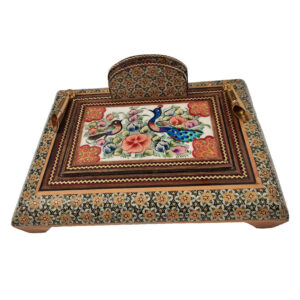 Asma Design – Traditional Persian Khatamkari Pen Holder for Desks