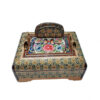 Floral Elegance – Handcrafted Wooden Pen Holder with Persian Khatamkari