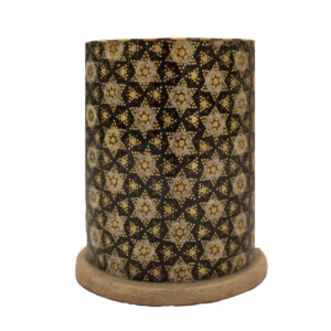 Handmade Wooden Holder – Khazan Motif with Khatamkari