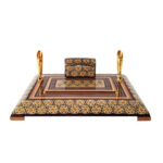 Lux Style – Persian Khatamkari Wooden Pen Holder for Elegant Desks