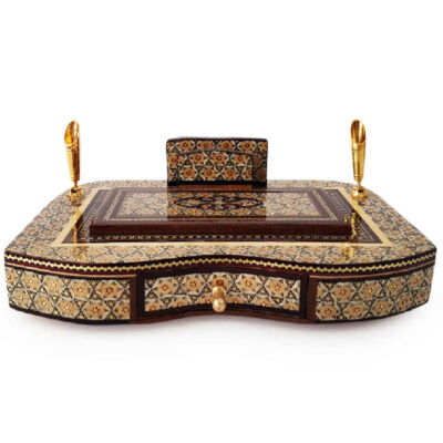 Luxury Edition – Premium Persian Khatamkari Wooden Pen Holder