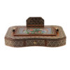 Decorative Desk Accessory – Peafowl Motif, Khatamkari Art