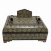 Taha Design – Handcrafted Persian Khatamkari Pen Holder for Desk