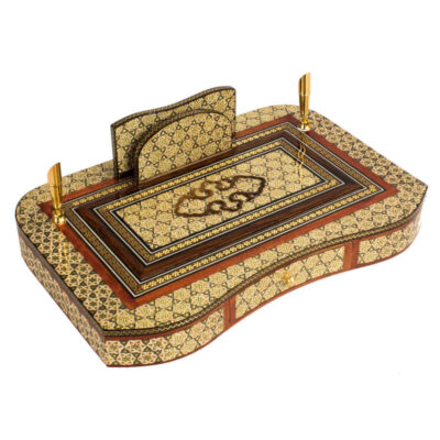 Zoha Pattern – Exquisite Handcrafted Wooden Pen Holder with Persian Art
