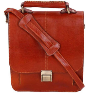 Luxurious Leather Messenger Shoulder Bag – Handcrafted Model Arvin