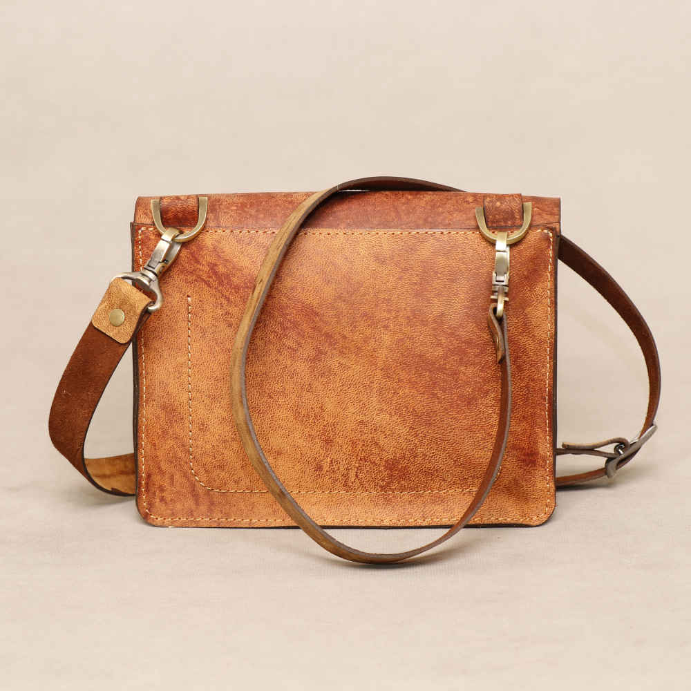 Luxurious Handcrafted Leather Crossbody Bag – Hosna Edition