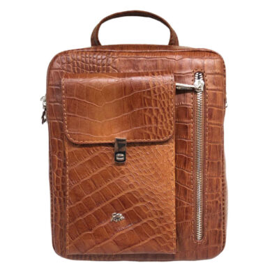 Luxurious Leather Messenger Shoulder Bag - Handcrafted Model Negar