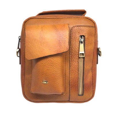 Luxurious Leather Messenger Shoulder Bag - Handcrafted Model Rana