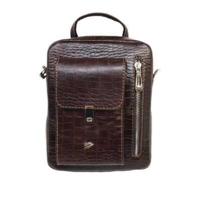 Luxurious Leather Messenger Shoulder Bag - Handcrafted Model Raya
