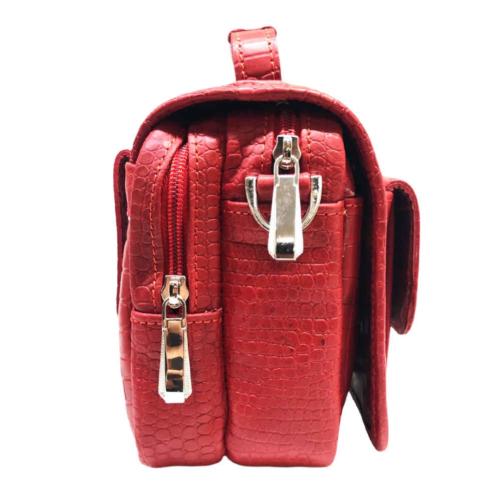 Luxurious Leather Messenger Shoulder Bag – Handcrafted Model Sorkh