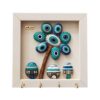 Decorative Wall Key Holder with the Deign Cheshm Nazar S86