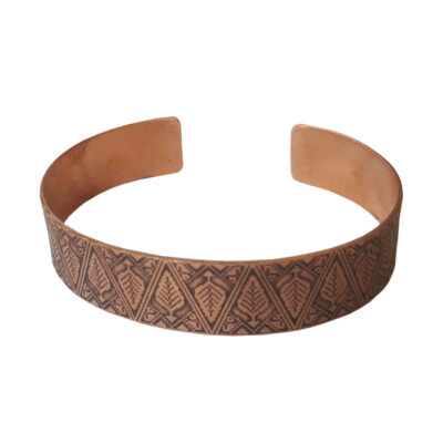 Persian Copper Cuff Bracelet – Kaaj Model, Traditional Jewelry