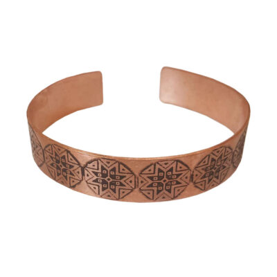 Persian Copper Cuff Bracelet – Ziloo Model, Traditional Jewelry