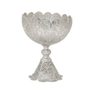 Persian Filigree Decorative Bowl – Artisan-Crafted Banoo Design