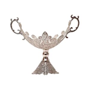 Persian Filigree Decorative Bowl – Artisan-Crafted Tooran Design