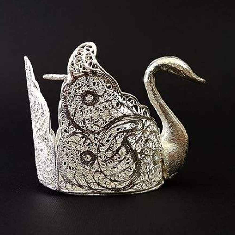 Persian Filigree Silver Spoon Holder Model Jeyran