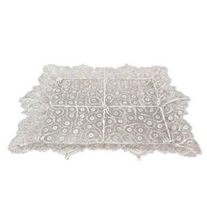 Persian Artisanal Filigree Copper Decorative Tray Samin