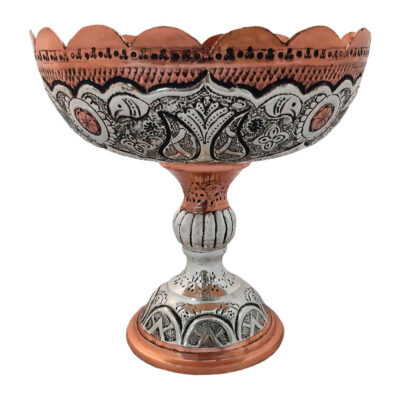 Decorative Copper Bowl Handcrafted Persian Engraved Hana
