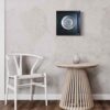 Framed Islamic Engraved Copper Art God