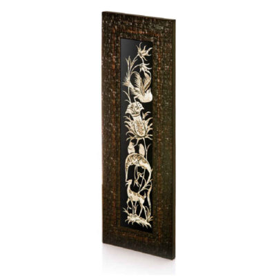 Honar Persian Copper Engraved Wall Artwork – Intricate Floral Traditional Iranian Decor