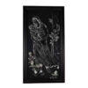 Framed Persian Engraved Metal Art - Madar