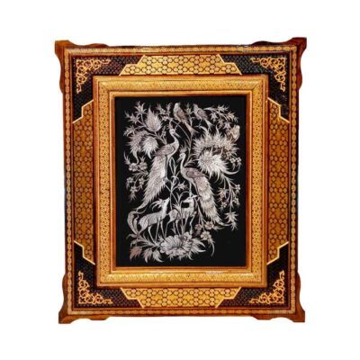 Zoha Iranian Engraved Copper Wall Art – Persian Floral Design for Traditional Interior Decor