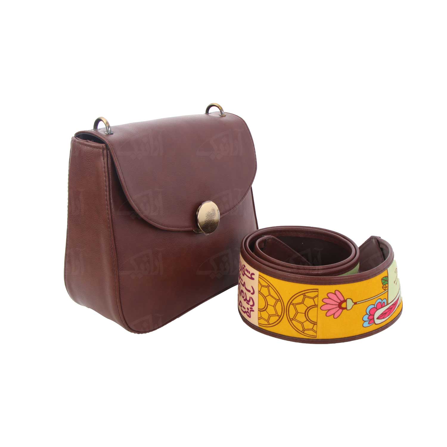 Luxurious Handcrafted Leather Crossbody Bag – Persian Bagh Design