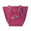Handcrafted Leather Tote Bag with Persian Ghayeghi Design