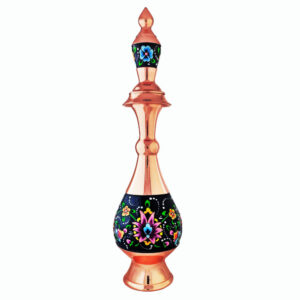 Decorative Copper Bottle Persian Minakari Enamel Paradise