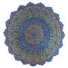 Decorative Copper Wall Plate Hand-Painted with Persian Minakari Enamel Alborz
