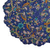 Decorative Copper Wall Plate Hand-Painted with Persian Minakari Enamel Alvand Floral