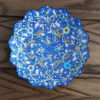 Decorative Copper Wall Plate Hand-Painted with Persian Minakari Enamel Alvand Floral