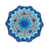 Decorative Copper Wall Plate Hand-Painted with Persian Minakari Enamel Bina