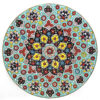 Decorative PotteryWall Plate Hand-Painted with Persian Minakari Enamel Negar