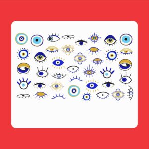 Evil Eye Nail Stickers – Cheshm Nazar Design