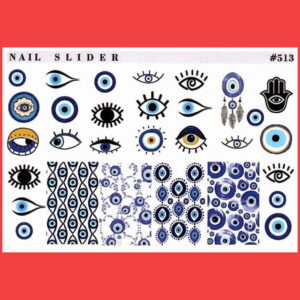 Evil Eye Nail Stickers – Cheshm Nazar II