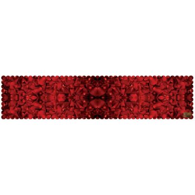 Persian Elegance Red Velvet Table Runner Saltanati