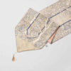 Persian Elegance White Velvet Table Runner Sima