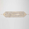 Persian Elegance White Velvet Table Runner Sima