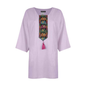Persian Style Women’s Purple Tunic Top Model Soona