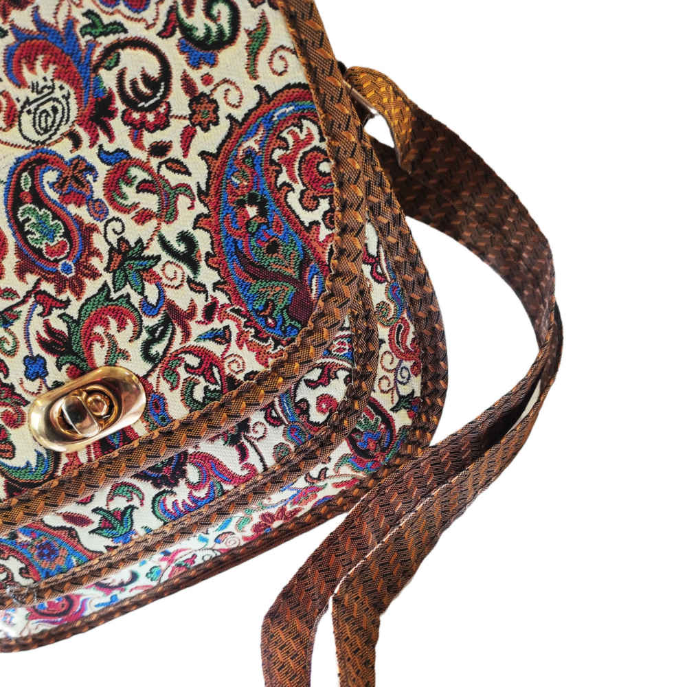 Termeh Crossbody Shoulder Bag with Bohemian Persian Pattern – Tanaz
