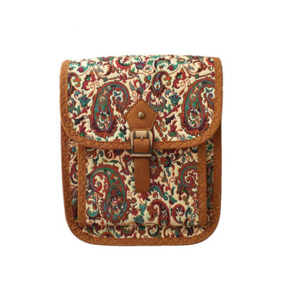 Persian Termeh Crossbody Shoulder Bag with Bohemian Pattern – Taraneh