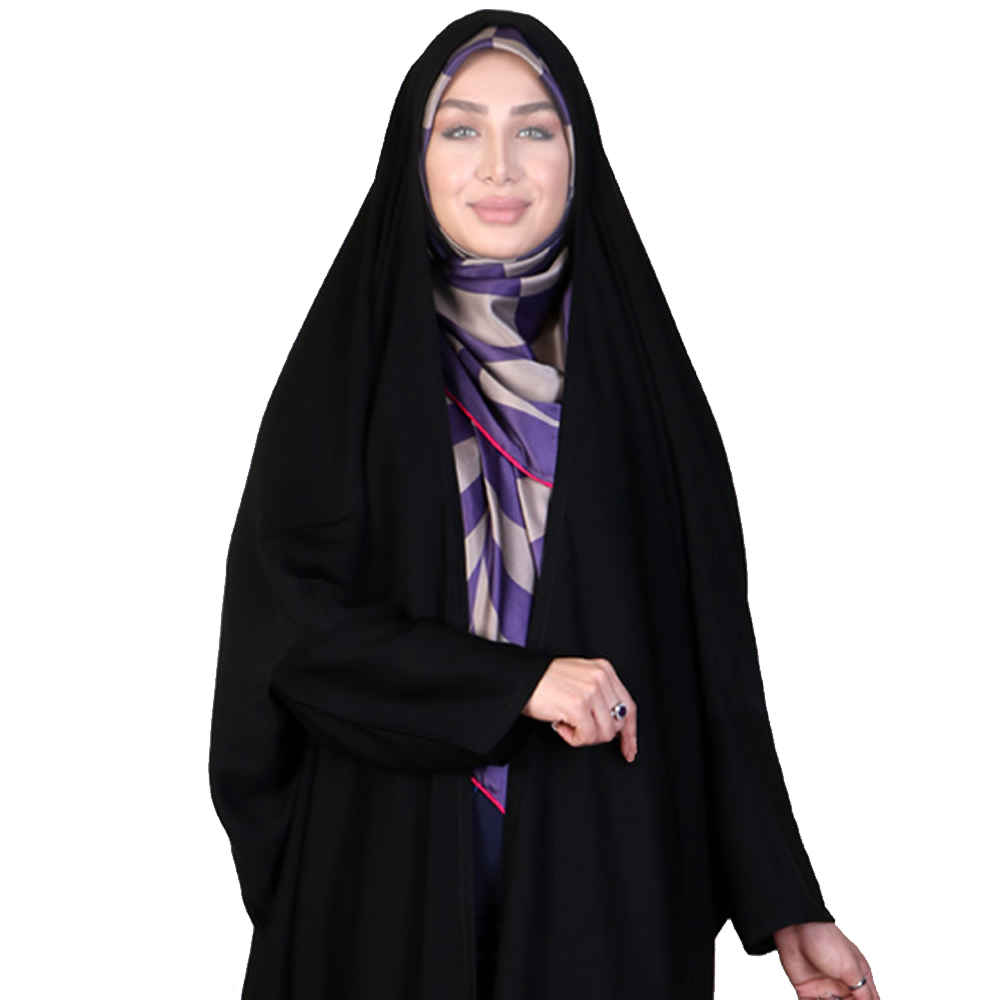 Traditional Black Chador with Sleeves – Full Length Abaya (Janan)