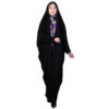 Traditional Black Chador with Sleeves – Full Length Abaya (Janan)