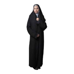 Persian Black Chador Abaya – Full Coverage Islamic Hijab (Nikzad)