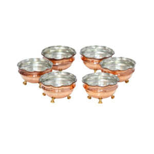Set of 6 Traditionally Hammered Copper Dinnerware Bowls – Asa