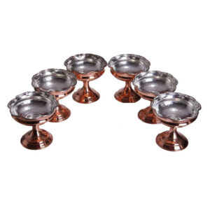 Set of 6 Traditionally Hammered Copper Dinnerware Bowls – Hengameh