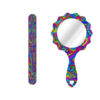 Metal Nail File and Mirror Set with Persian Inspired Rangarang Pattern